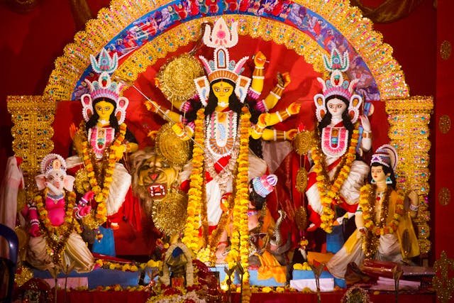 Durga Puja and diwali Dipawali Indian Cultural Festivals