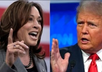 Trump and Harris
